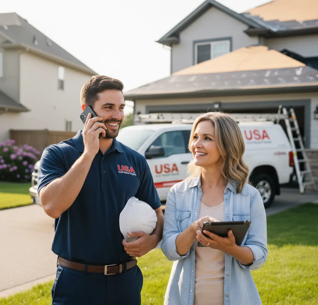USA Roof Repair Experts customer support in Petersburg